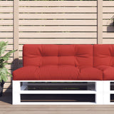 VidaXL coussin de palette 120x40x12 cm tissu rouge
