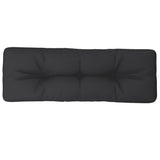 VidaXL coussin de palette 120x40x12 cm tissu noir