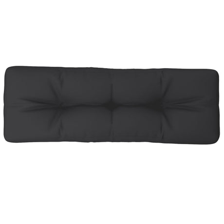 VidaXL coussin de palette 120x40x12 cm tissu noir