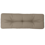VidaXL coussin palette 120x40x12 cm tissu taupe