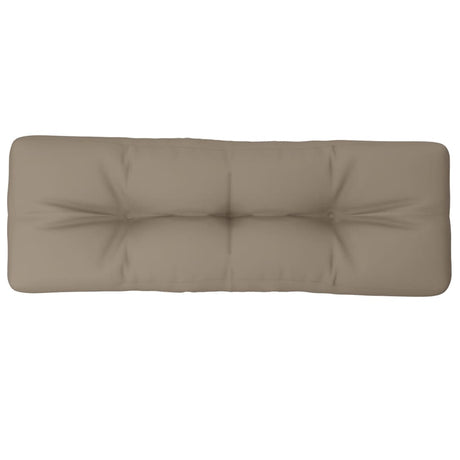 VidaXL coussin palette 120x40x12 cm tissu taupe