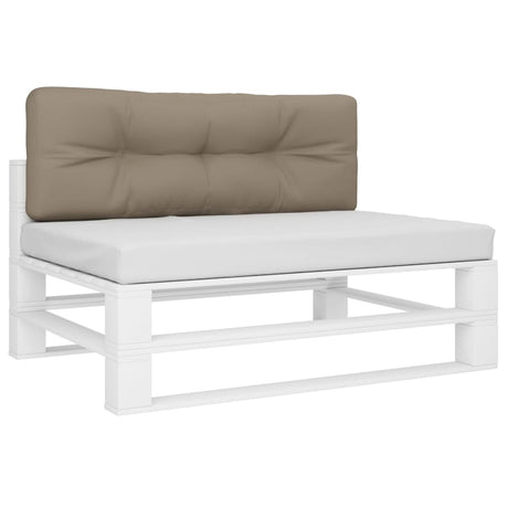VidaXL coussin palette 120x40x12 cm tissu taupe
