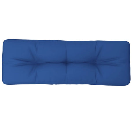 VidaXL coussin palette 120x40x12 cm tissu bleu royal