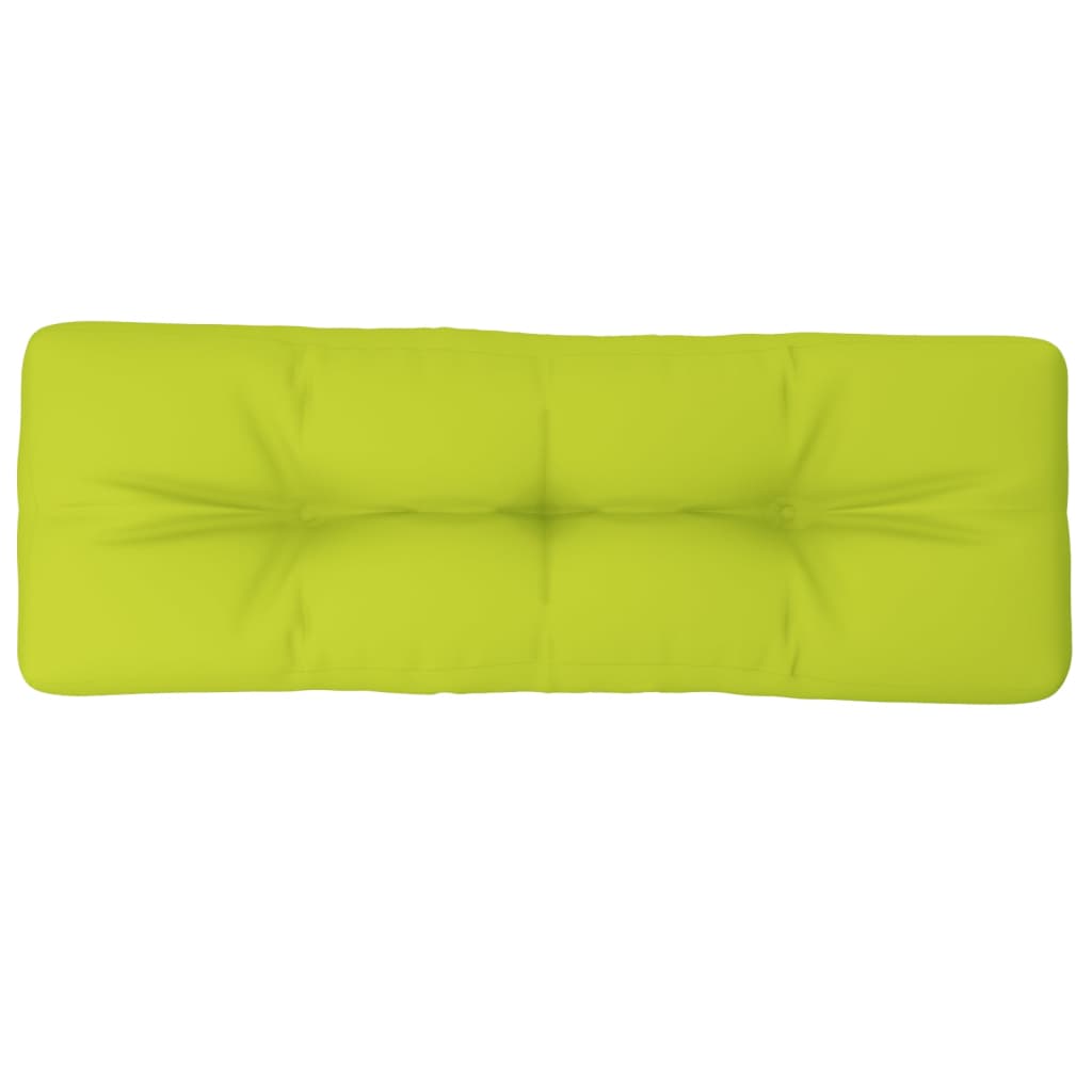 VidaXL Coussin de palette 120x40x12 cm tissu vert vif
