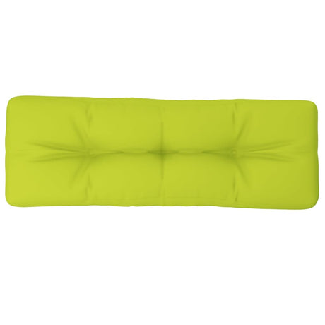 VidaXL Coussin de palette 120x40x12 cm tissu vert vif