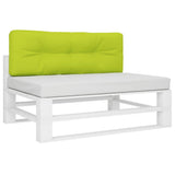 VidaXL Coussin de palette 120x40x12 cm tissu vert vif