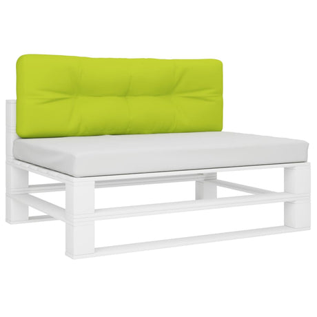 VidaXL Coussin de palette 120x40x12 cm tissu vert vif