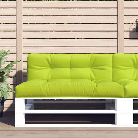 VidaXL Coussin de palette 120x40x12 cm tissu vert vif