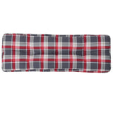 Vidaxx coussin palette 120x40x12 cm tissu motif losange rouge