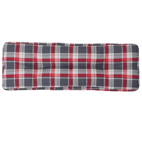 Vidaxx coussin palette 120x40x12 cm tissu motif losange rouge