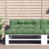 VidaXL coussin palette 120x40x12 cm tissu motif feuille