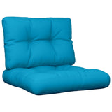 VidaXL Coussins de palette 2 pcs tissu bleu clair