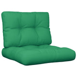 VidaXL coussins de palette 2 pcs tissu vert
