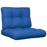 VidaXL coussins de palette 2 pcs tissu bleu royal