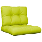 VidaXL coussins de palette 2 pcs tissu vert vif