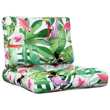 VidaXL coussins de palette 2 pcs tissu multicolore