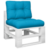 VidaXL coussins de palette 2 pcs tissu bleu clair