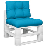 Cuscini da pallet Vidaxl 2 St tessuto azzurro