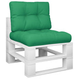 VidaXL coussins de palette 2 pcs tissu vert