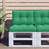 VidaXL coussins de palette 2 pcs tissu vert