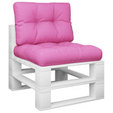 VidaXL coussins de palette 2 pcs tissu rose