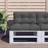 VidaXL coussins de palette 2 pcs tissu anthracite