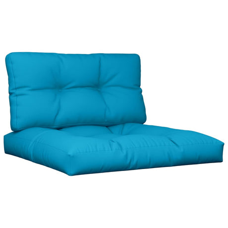 VidaXL Coussins de palette 2 pcs tissu bleu clair