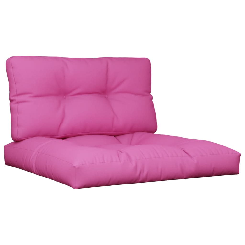 VidaXL coussins de palette 2 pcs tissu rose