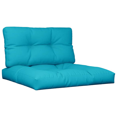 VidaXL coussins de palette 2 pcs tissu turquoise
