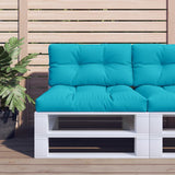 VidaXL coussins de palette 2 pcs tissu turquoise