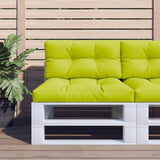 VidaXL coussins de palette 2 pcs tissu vert vif