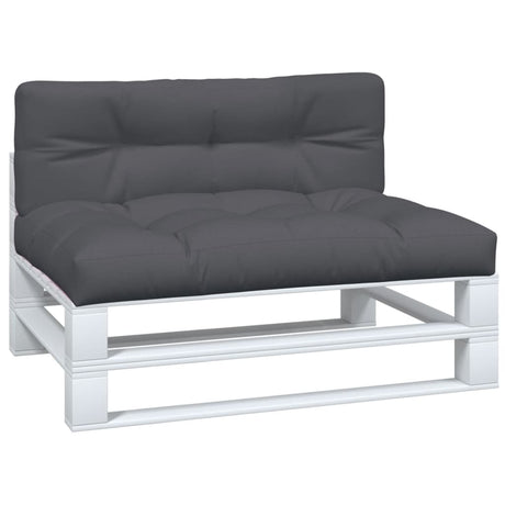 VidaXL coussins de palette 2 pcs tissu anthracite