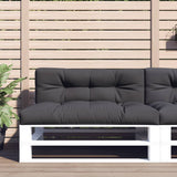 VidaXL coussins de palette 2 pcs tissu anthracite