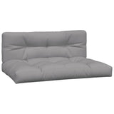 VidaXL coussins de palette 2 pcs tissu gris