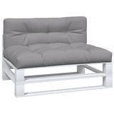 VidaXL coussins de palette 2 pcs tissu gris