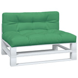 VidaXL coussins de palette 2 pcs tissu vert