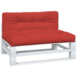 VidaXL coussins de palette 2 pcs tissu rouge