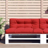 VidaXL coussins de palette 2 pcs tissu rouge