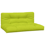 VidaXL coussins de palette 2 pcs tissu vert vif