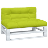 VidaXL coussins de palette 2 pcs tissu vert vif