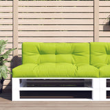 VidaXL coussins de palette 2 pcs tissu vert vif