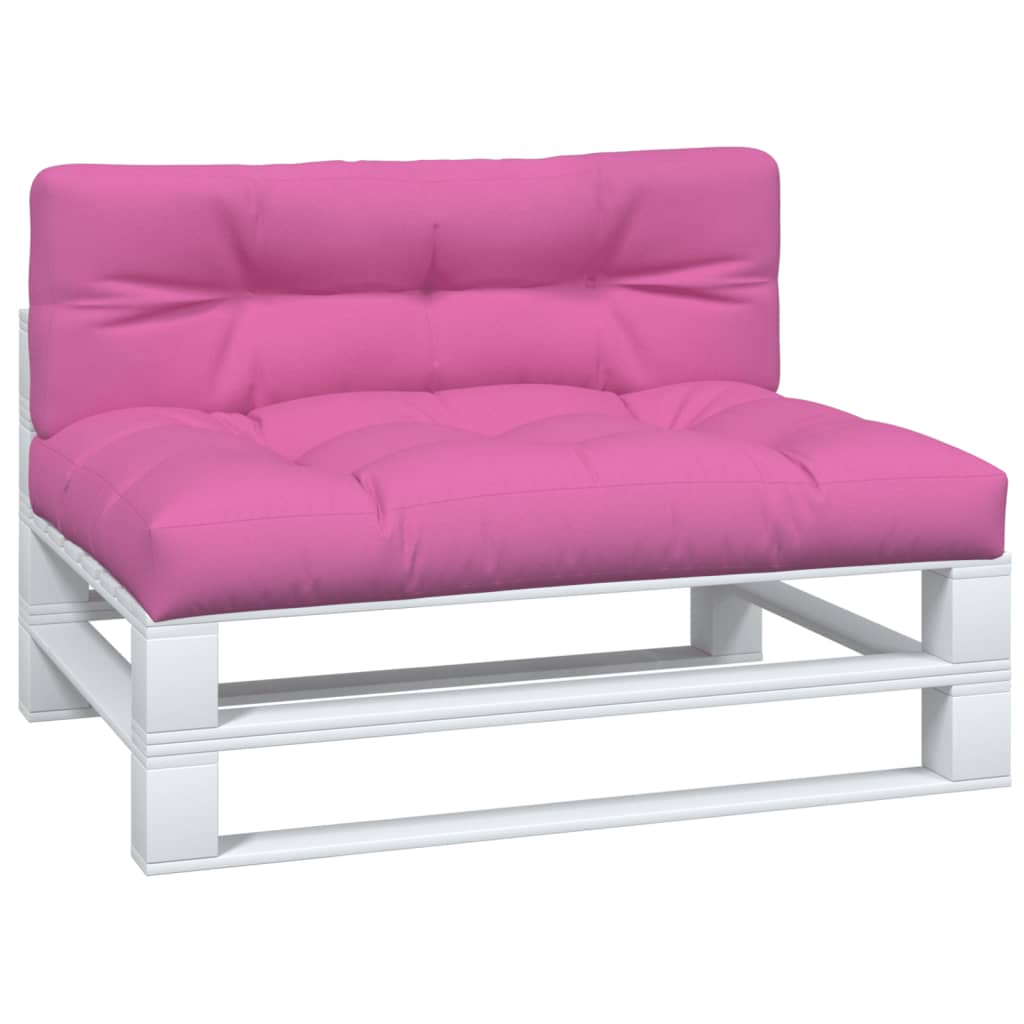 VidaXL coussins de palette 2 pcs tissu rose