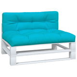 VidaXL coussins de palette 2 pcs tissu turquoise