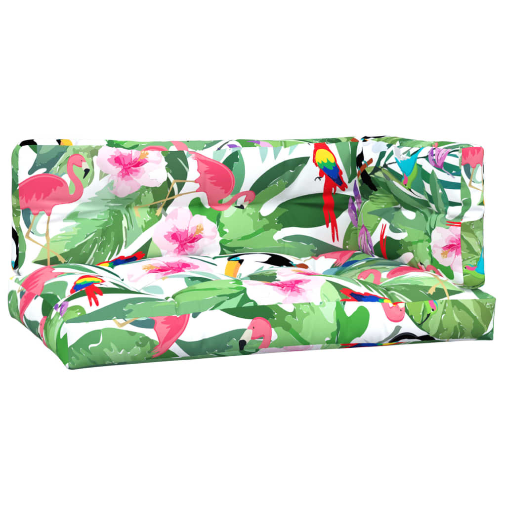 VidaXL Coussins de palette 3 pcs tissu multicolore