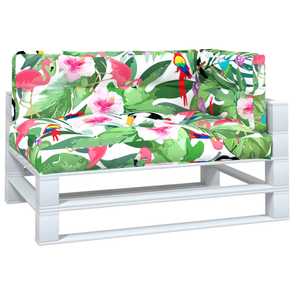 VidaXL Coussins de palette 3 pcs tissu multicolore