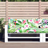 VidaXL Coussins de palette 3 pcs tissu multicolore