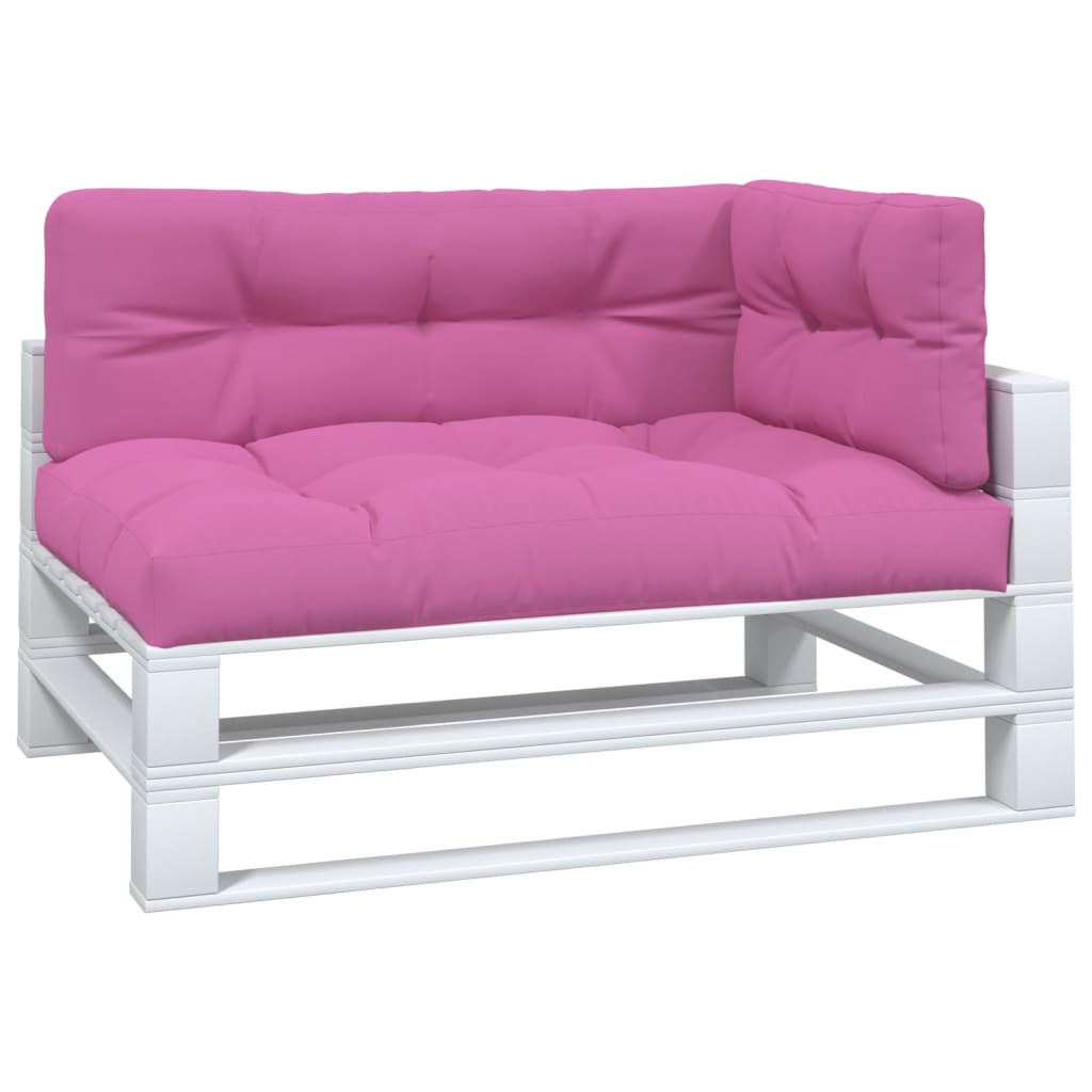 VidaXL Coussins de palette 3 pcs tissu rose