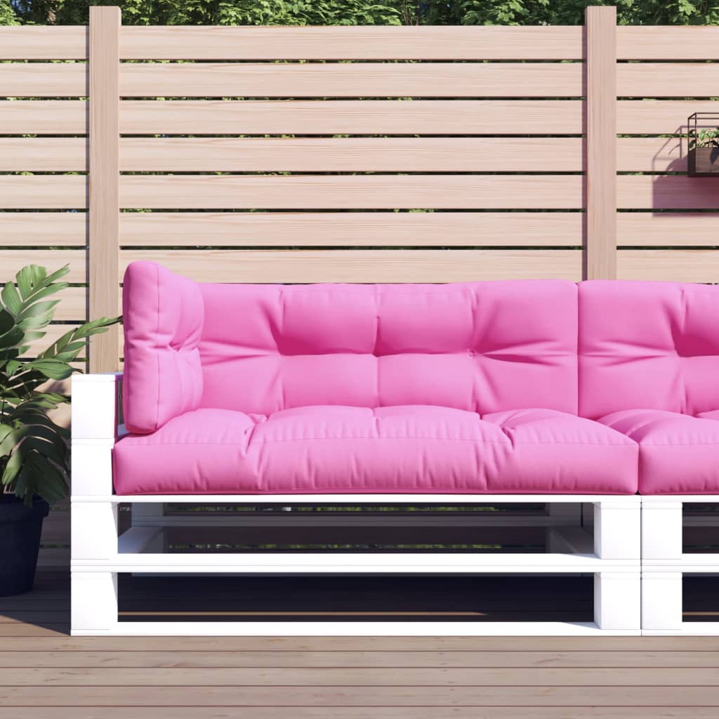 VidaXL Coussins de palette 3 pcs tissu rose