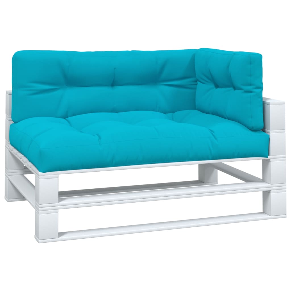 VidaXL Coussins de palette 3 pcs tissu turquoise