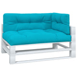 VidaXL Coussins de palette 3 pcs tissu turquoise